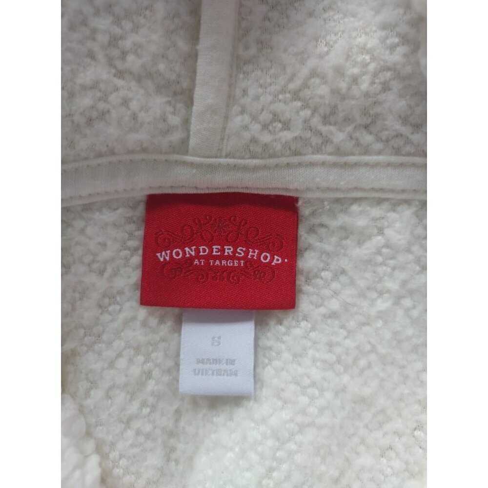 Wondershop Women's White Sherpa Fleece Hooded Sweatshirt with Bear Ears, Size S - Picture 5 of 9